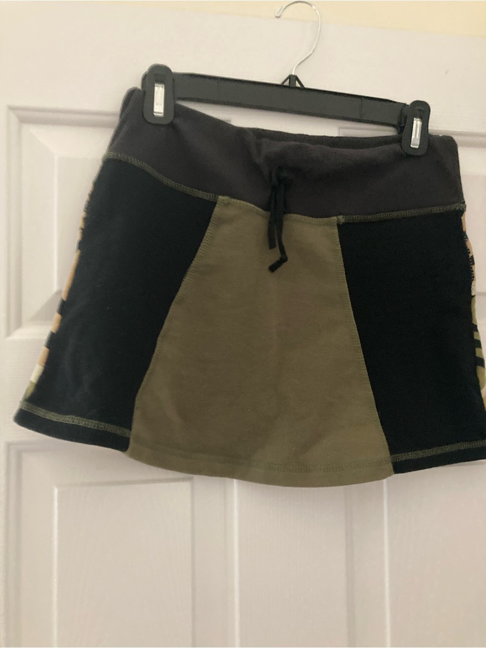 Animated Closet black/ multi mini skirt